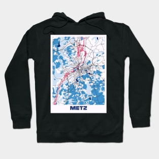 Metz - France MilkTea City Map Hoodie